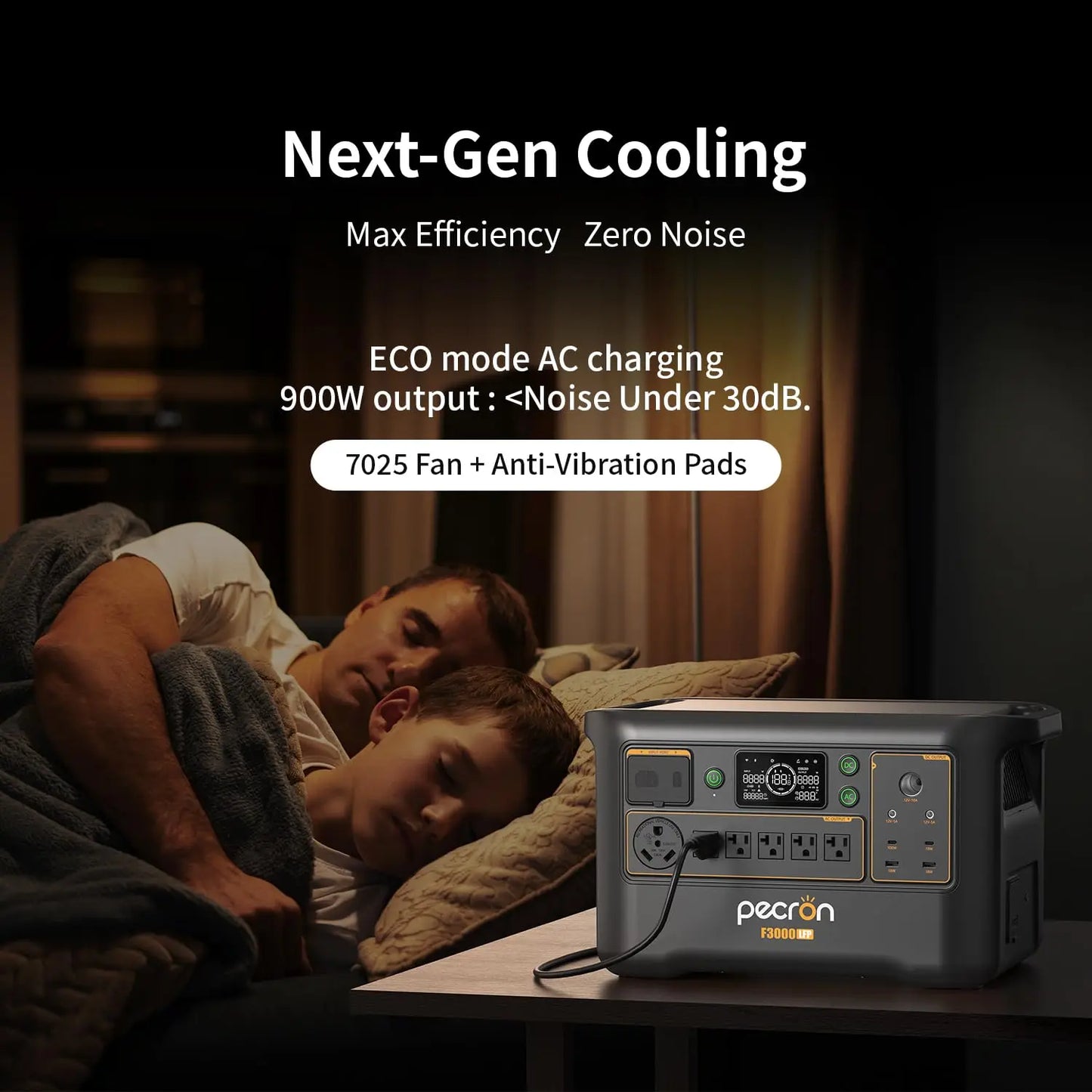 Pecron Portable Power Station F3000LFP 3072Wh LiFePO4 Battery Solar Generator