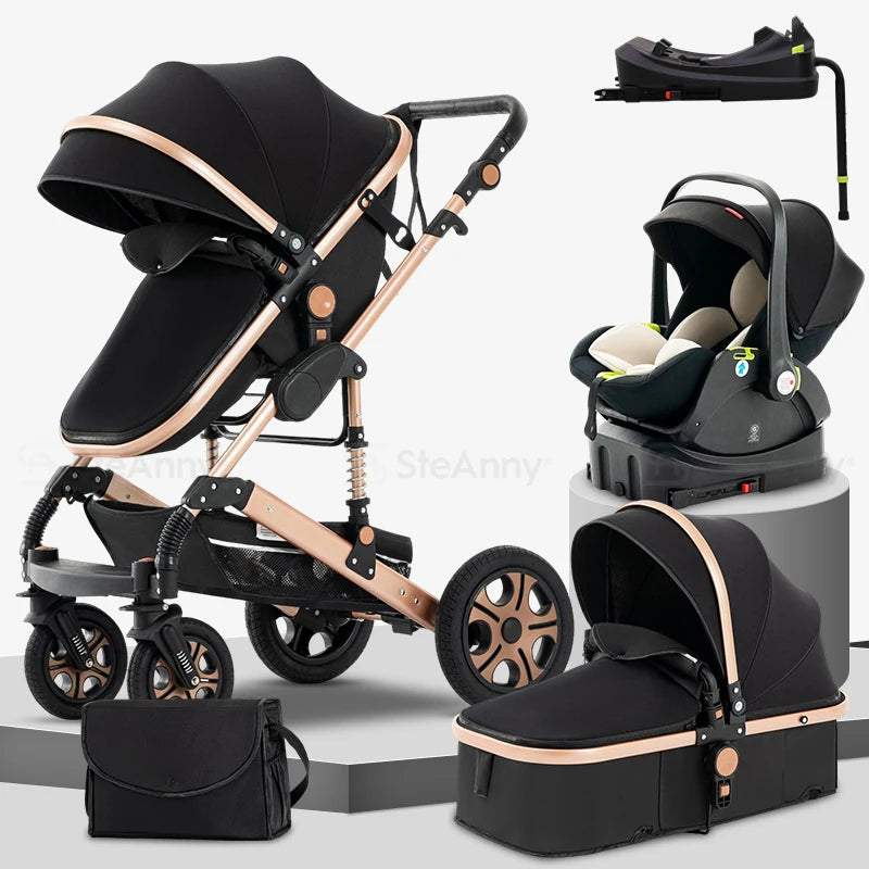 SteAnny Baby Travel System 3in1 Stroller With Isofix Base