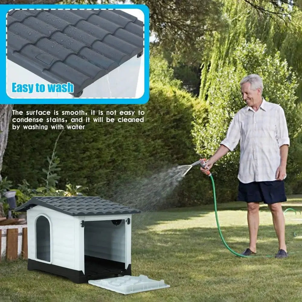 Water Resistant Ventilated Dog House For Indoor Outdoor Use