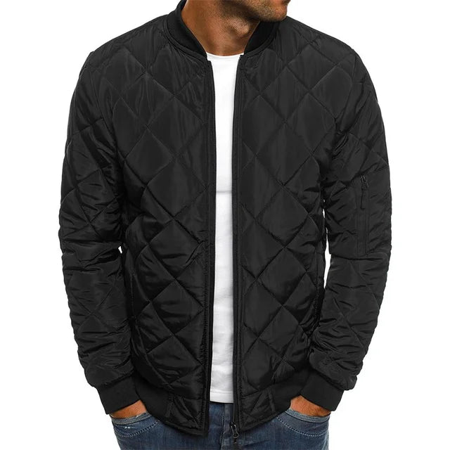 Winter Vintage Flight Mesh Baseball Collar Jacket For Men