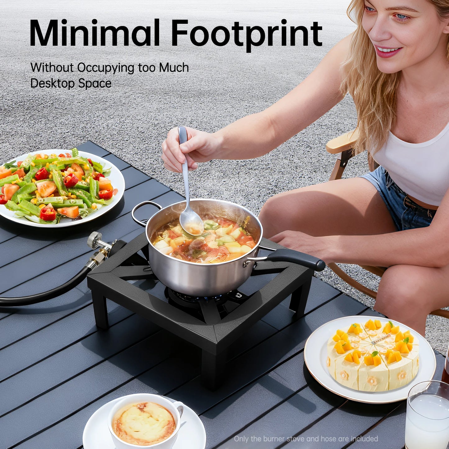 Portable Single Burner Outdoor Gas Stove Propane Cooker
