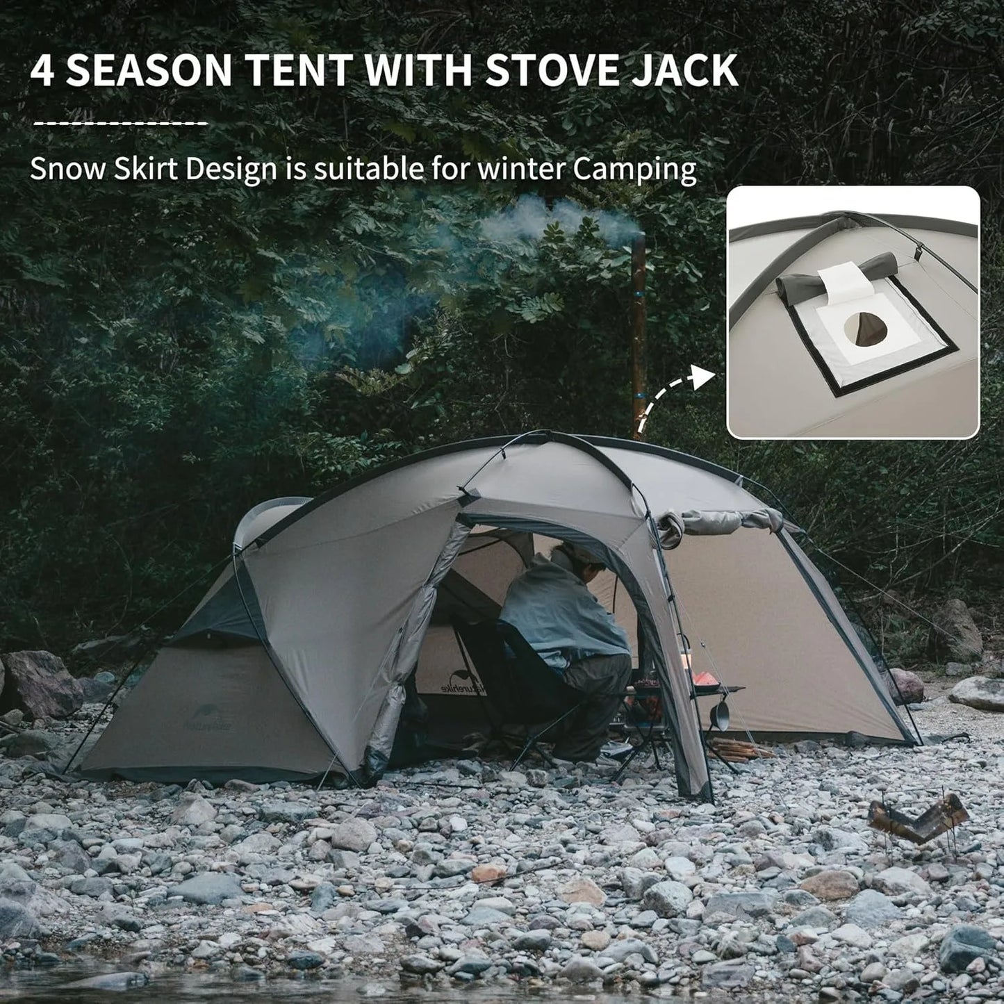 Naturehike Massif Hot Tent Stove Jack 4 Season Two Person