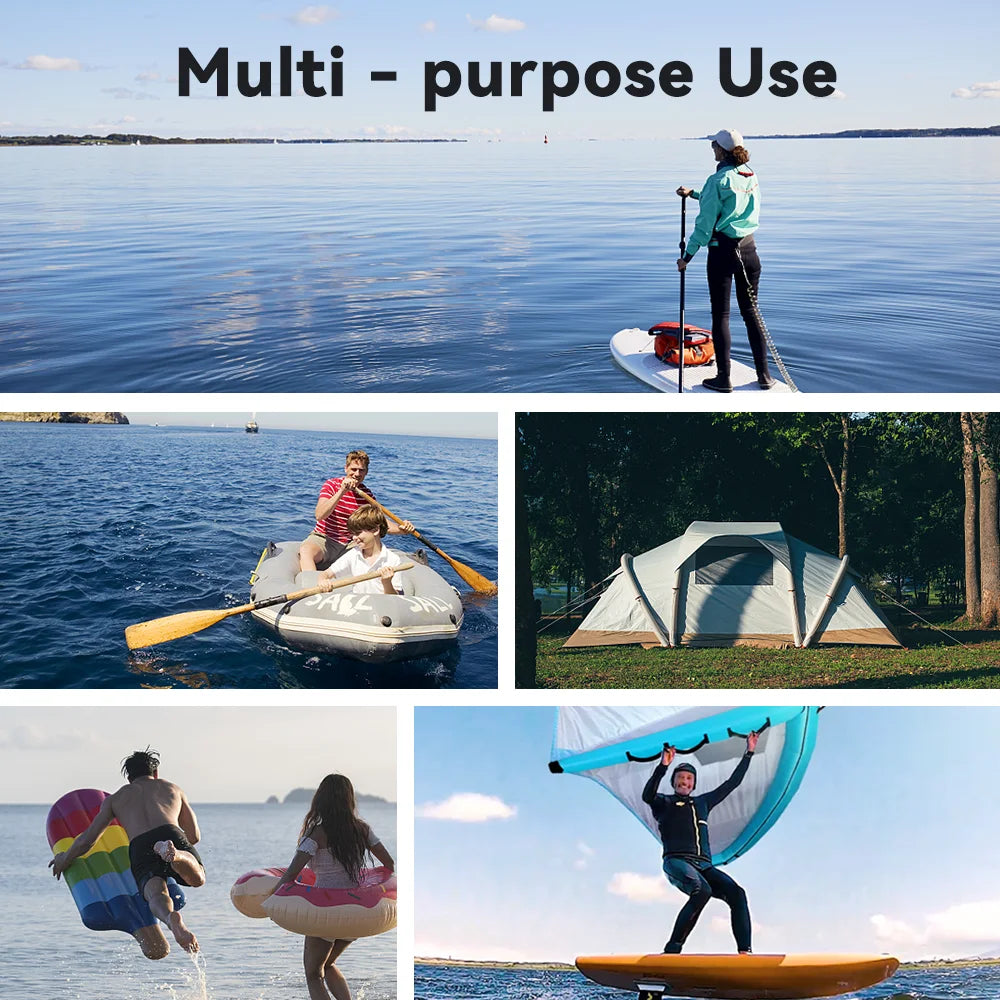 Electric Rechargeable SUP Pump Paddle Boards Kayaks Mattress 20 PSI