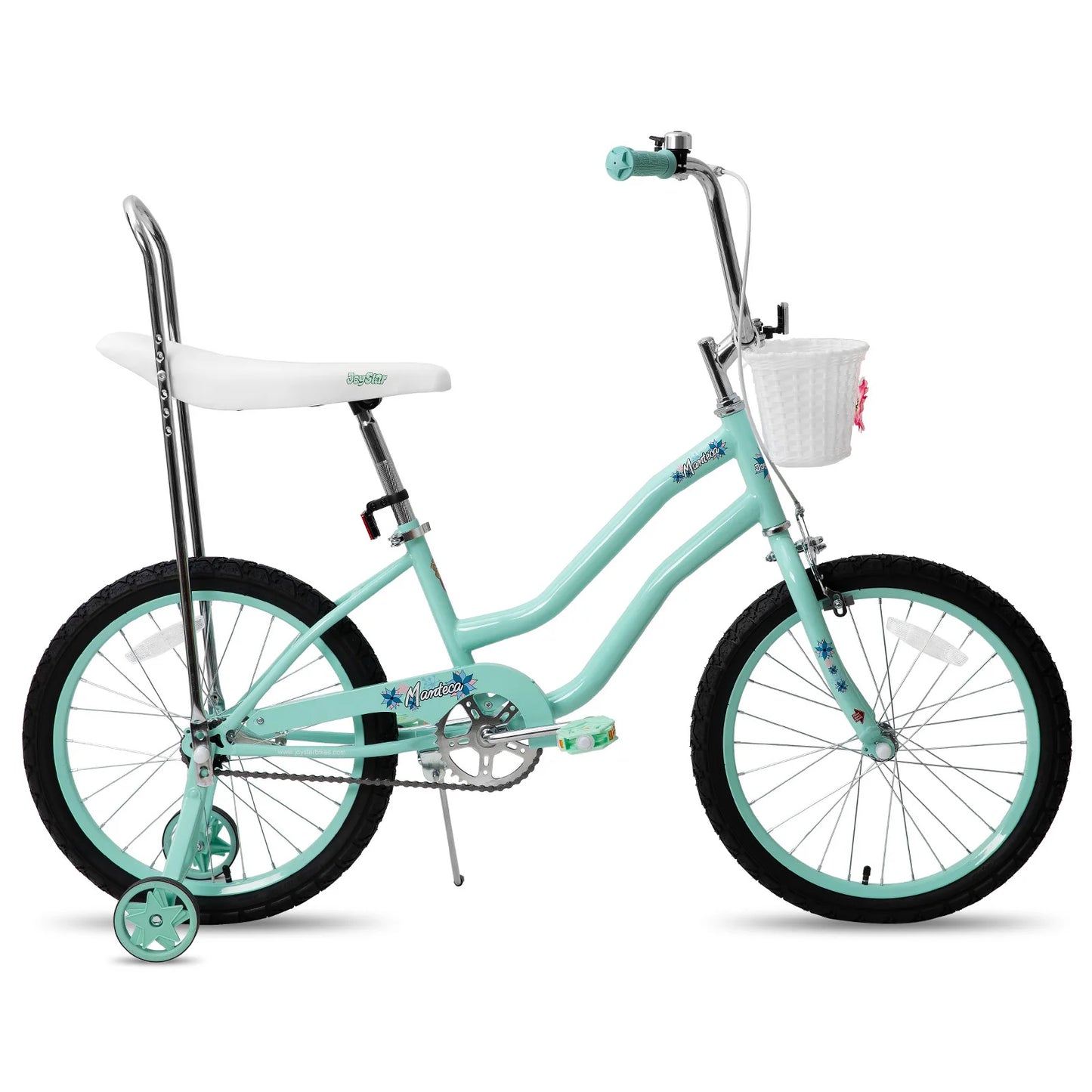 Joystar Girls Bike With Training Wheels Handbrake Coaster Brake