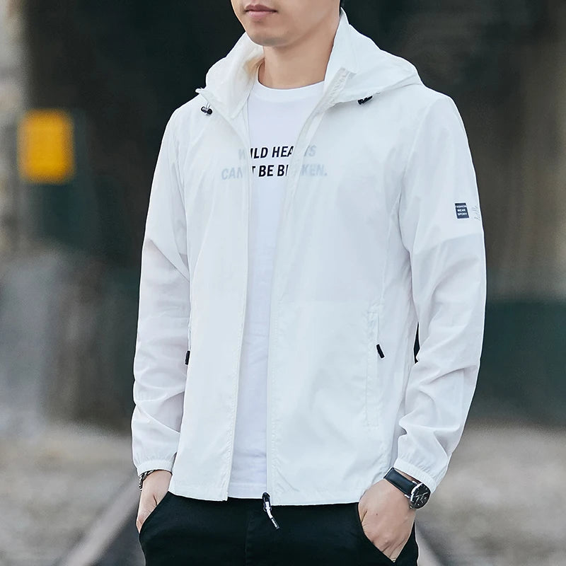 Sun Protection Lightweight Breathable Men UV Outerwear for Summer