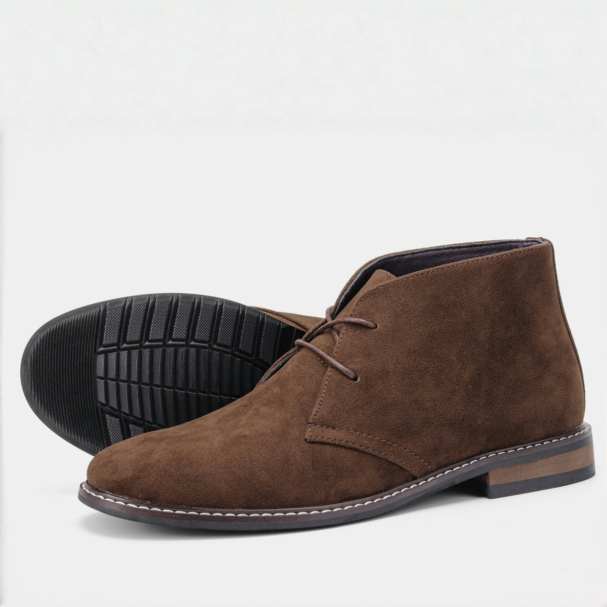 Hecrafted Men's Suede Chukka Desert Boots Casual Lace Up
