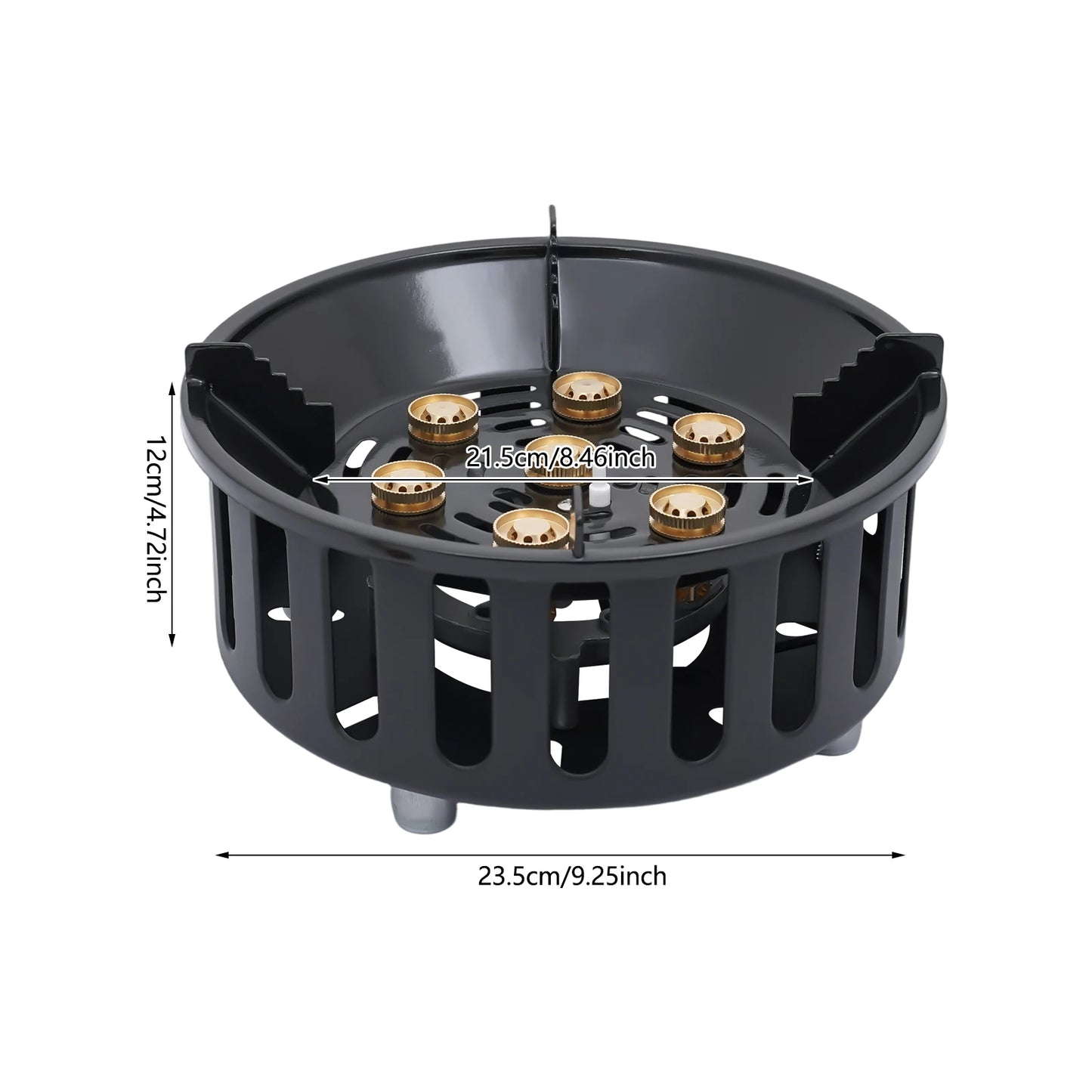 Rolled Steel Portable Camping Stove 72000BTU Windproof Cooker