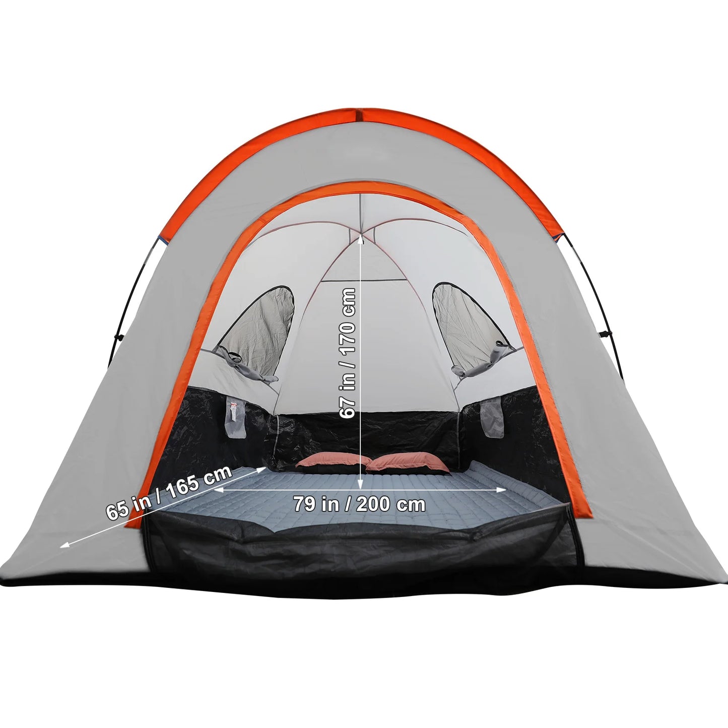 SucceBuy Truck Bed Tent With Rainfly For Camping Travel