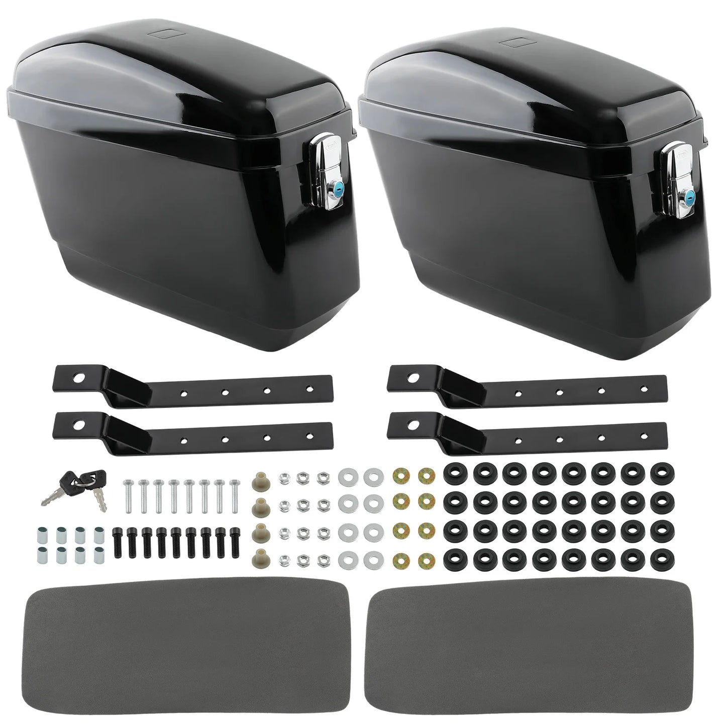 Universal Motorcycle Saddlebags With Locking System