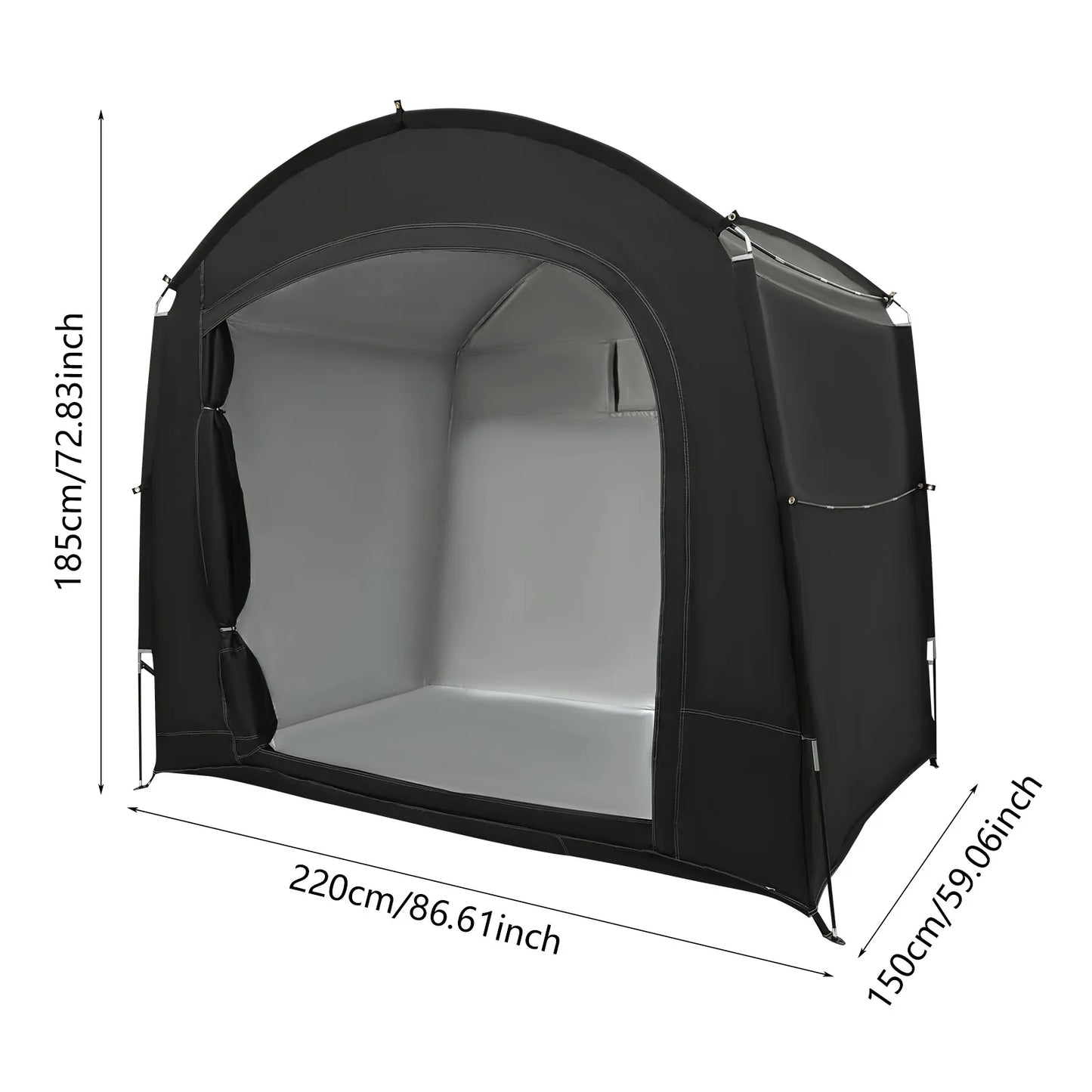 Bymaocar Waterproof Bike Storage Tent For 3-4 Bikes