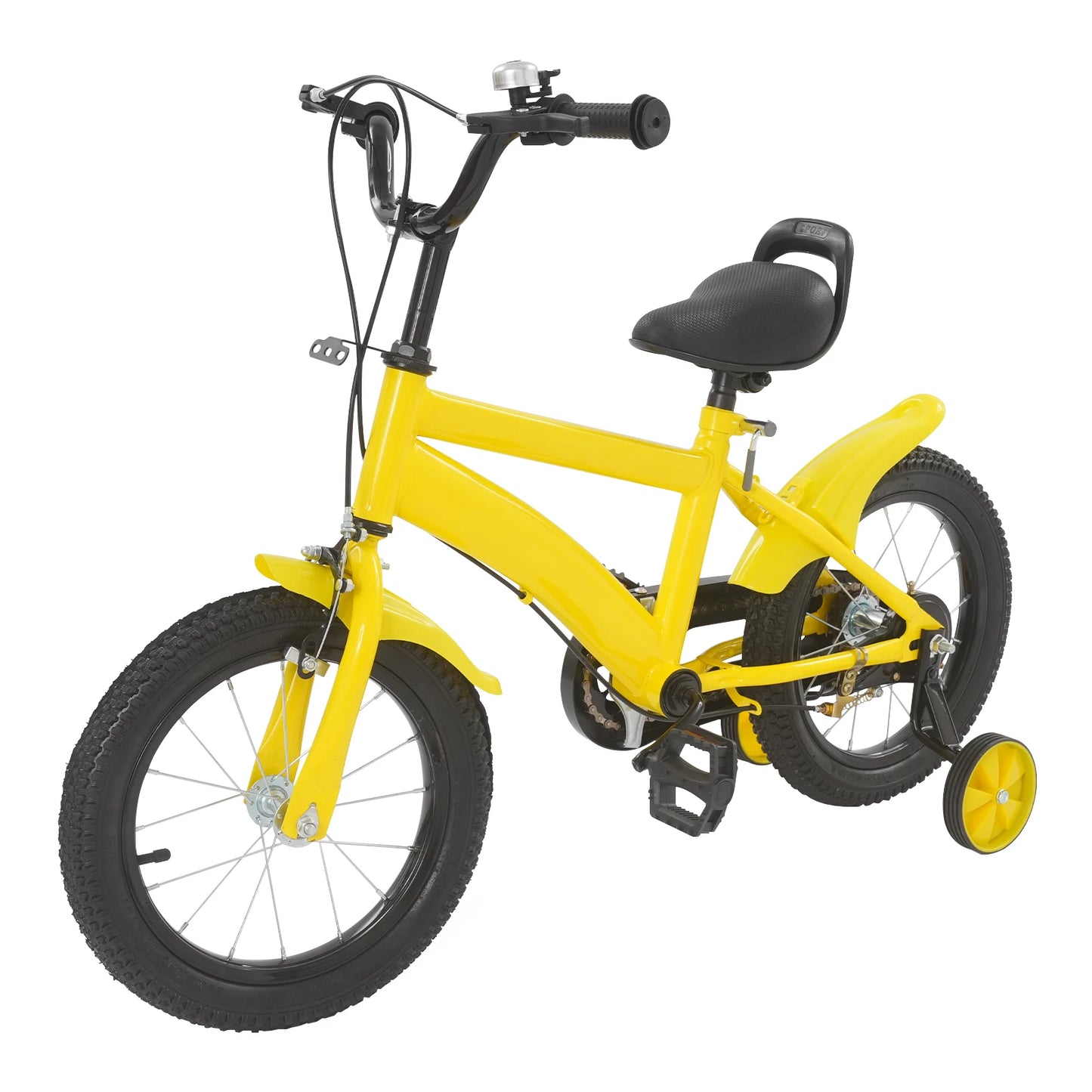 Kids Safe Learning Bicycle With Adjustable Height And Mudguards