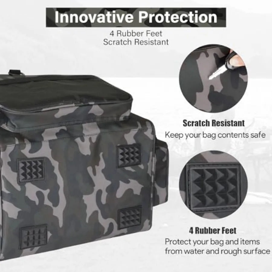 Waterproof Fishing Tackle Backpack With Cooler And Rod Holders