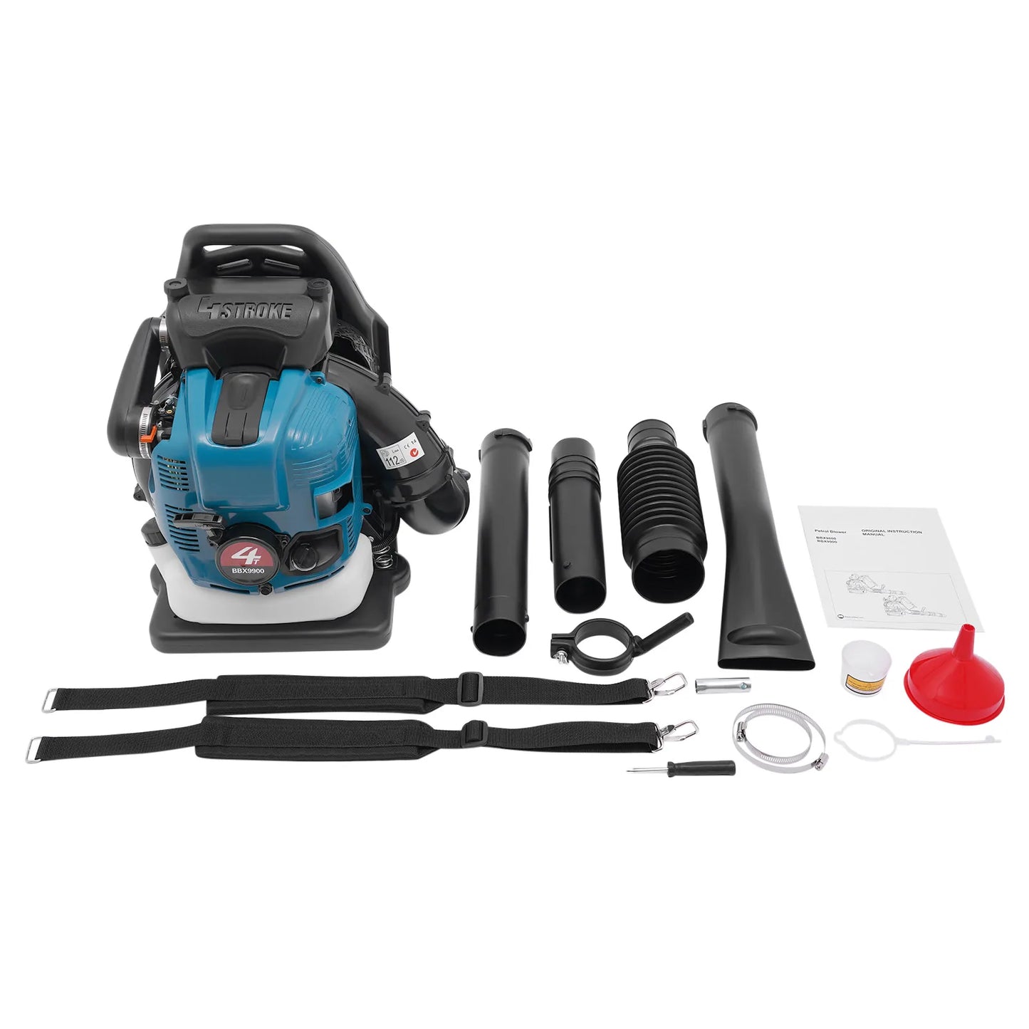 Bymaocar 75.6CC Four Stroke Gas Powered Backpack Leaf Blower