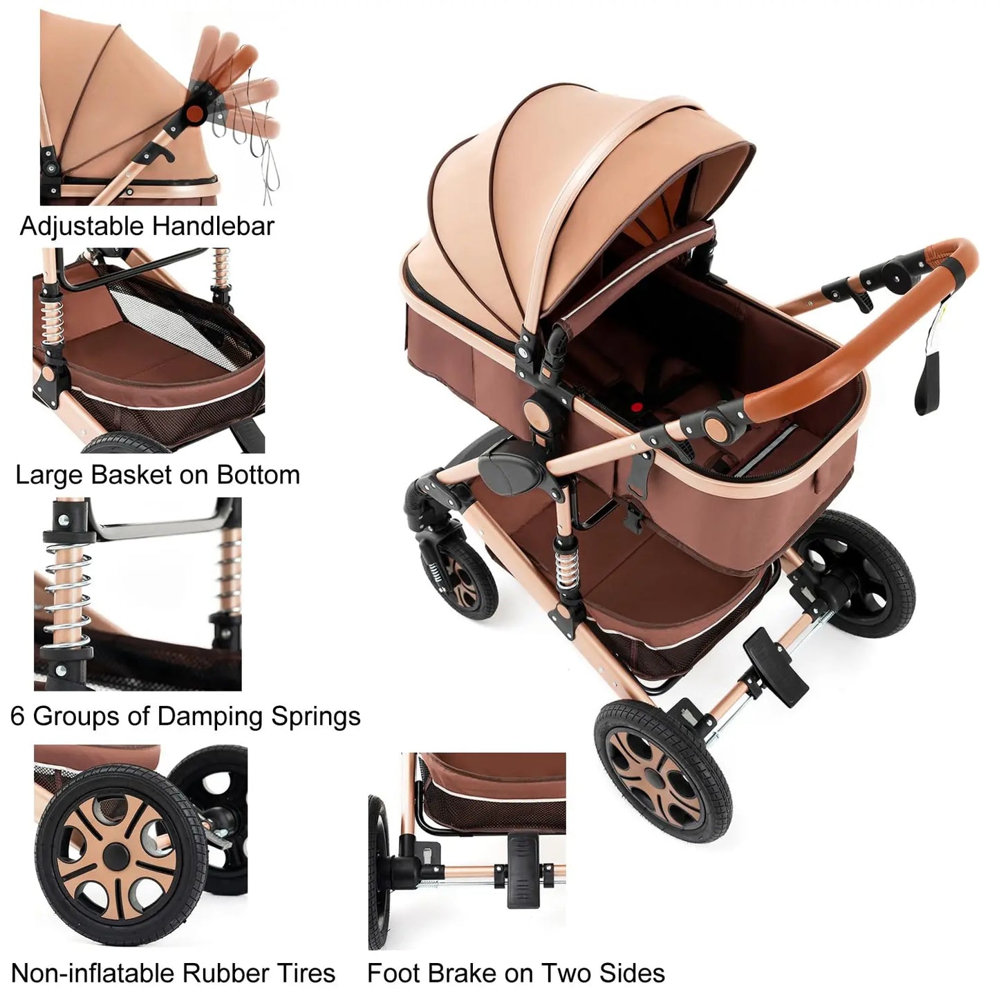 SteAnny Baby Travel System 3in1 Stroller With Isofix Base