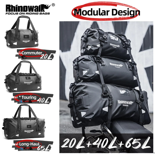 Rhinowalk Waterproof Motorcycle Saddle Bag Universal Pannier