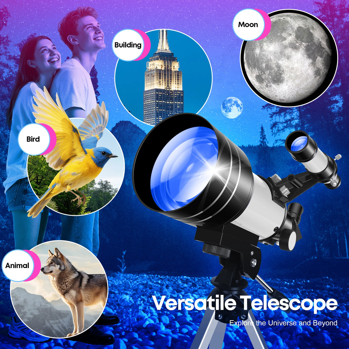 Astronomical Telescope for Beginners and Nature Observation