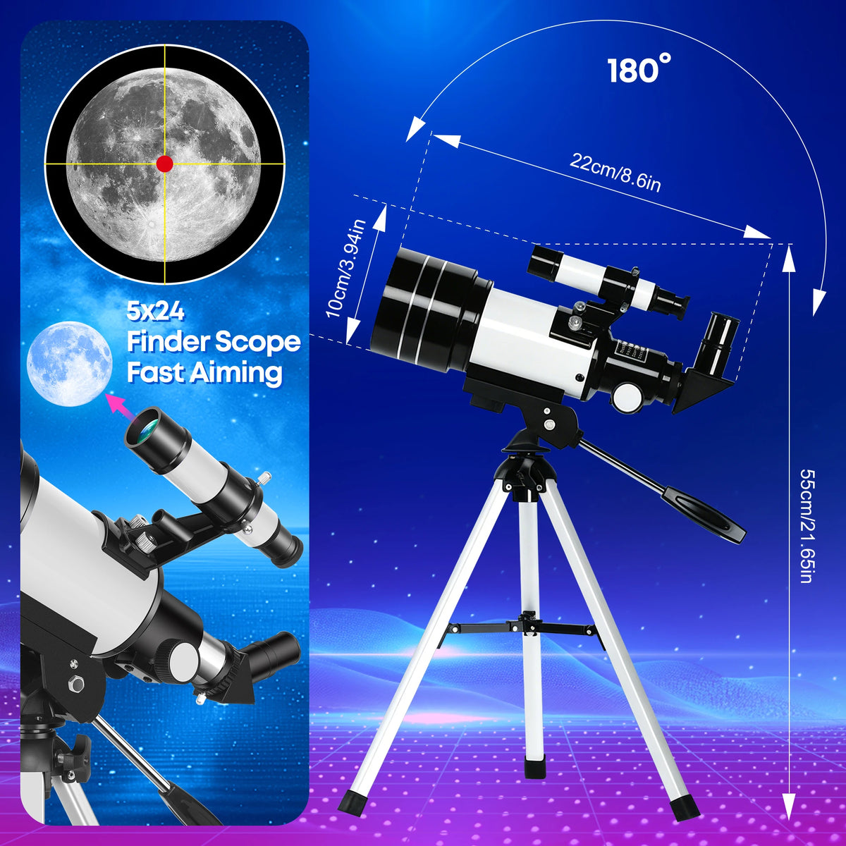 Astronomical Telescope for Beginners and Nature Observation