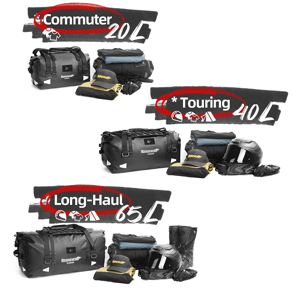 Rhinowalk Waterproof Motorcycle Saddle Bag Universal Pannier