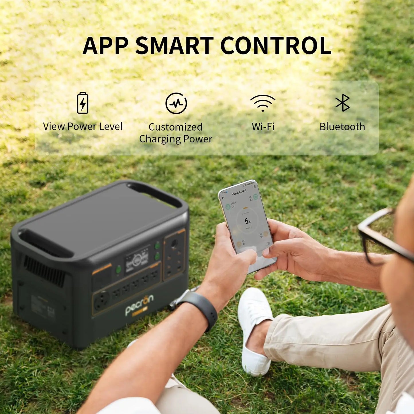 Pecron Portable Power Station F3000LFP 3072Wh LiFePO4 Battery Solar Generator