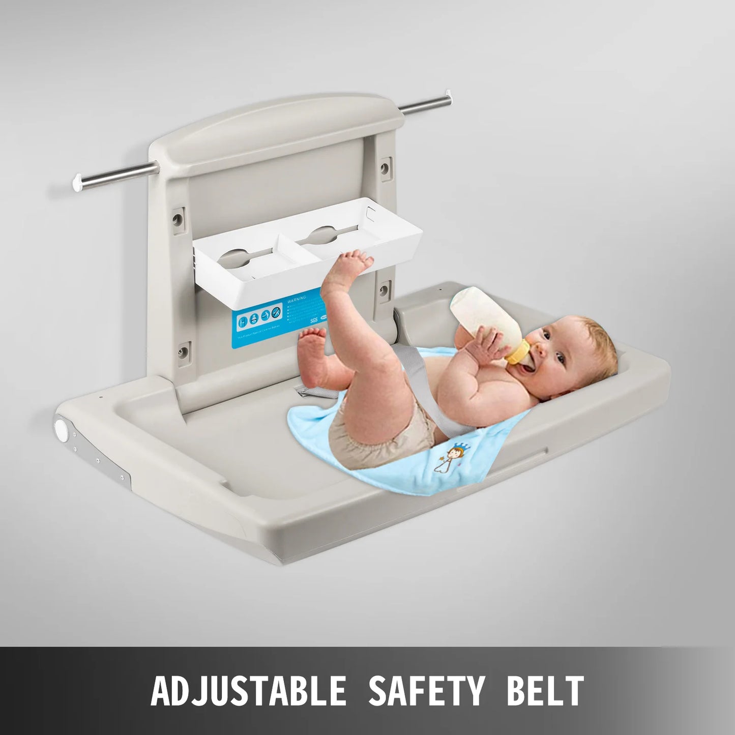 SucceBuy Wall Mount Baby Changing Station For Commercial Use