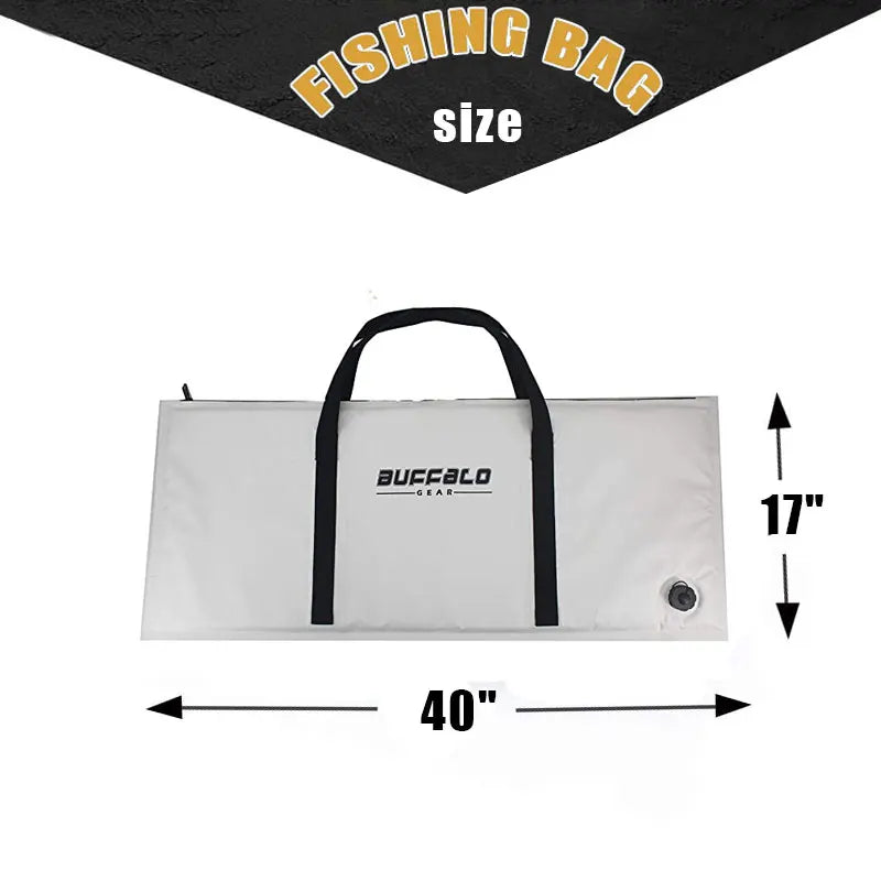 Insulated Fishing Cooler Bag With Drain Plug For Kayak Storage