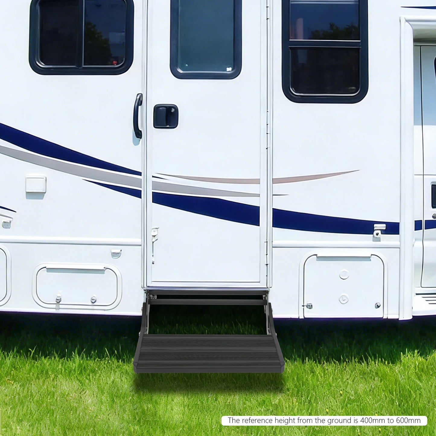 Bymaocar RV Aluminum Alloy Running Board Folding Drop Step