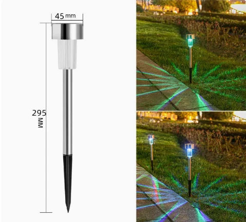 Stainless Steel Solar Garden Lights Waterproof Outdoor LED Pathway Lamps