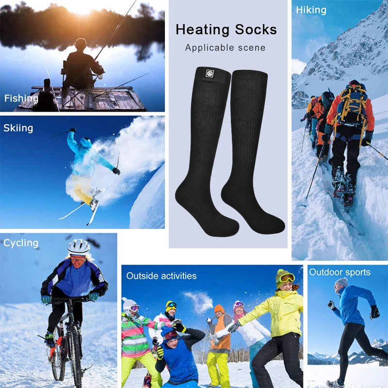 Savior Rechargeable Heated Socks For Winter Outdoor Activities
