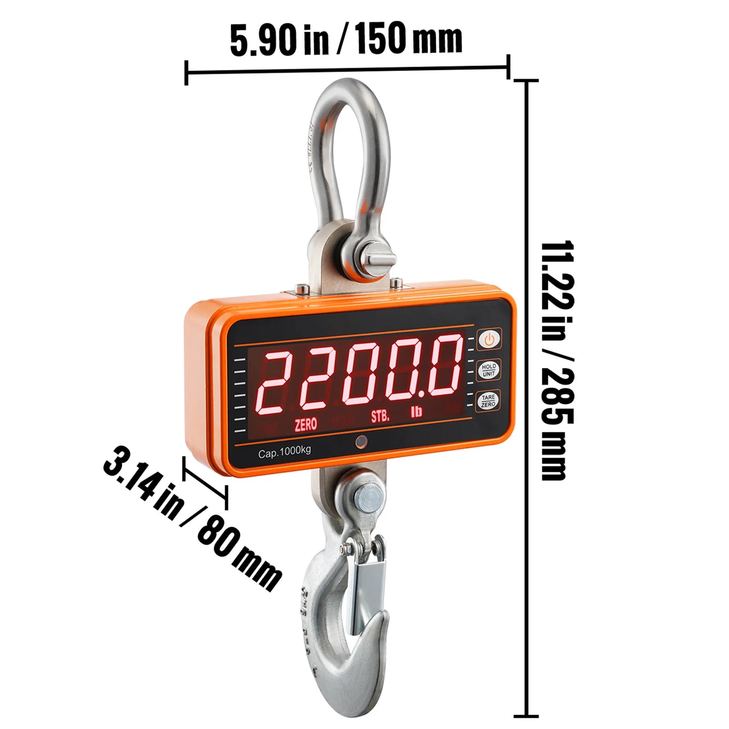 SucceBuy Digital Crane Scale With Remote And LED Display