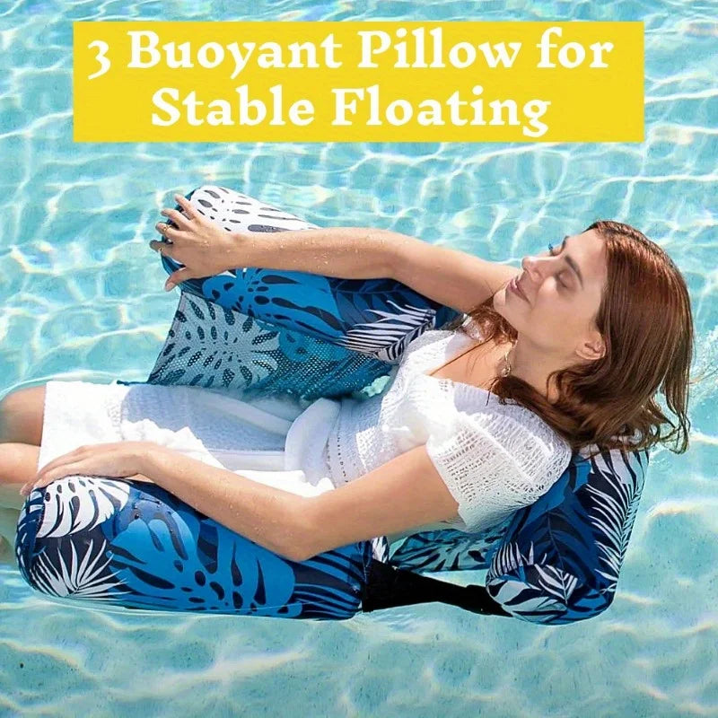 Joyfy Inflatable Pool Chair Float Two Pack For Summer Enjoyment