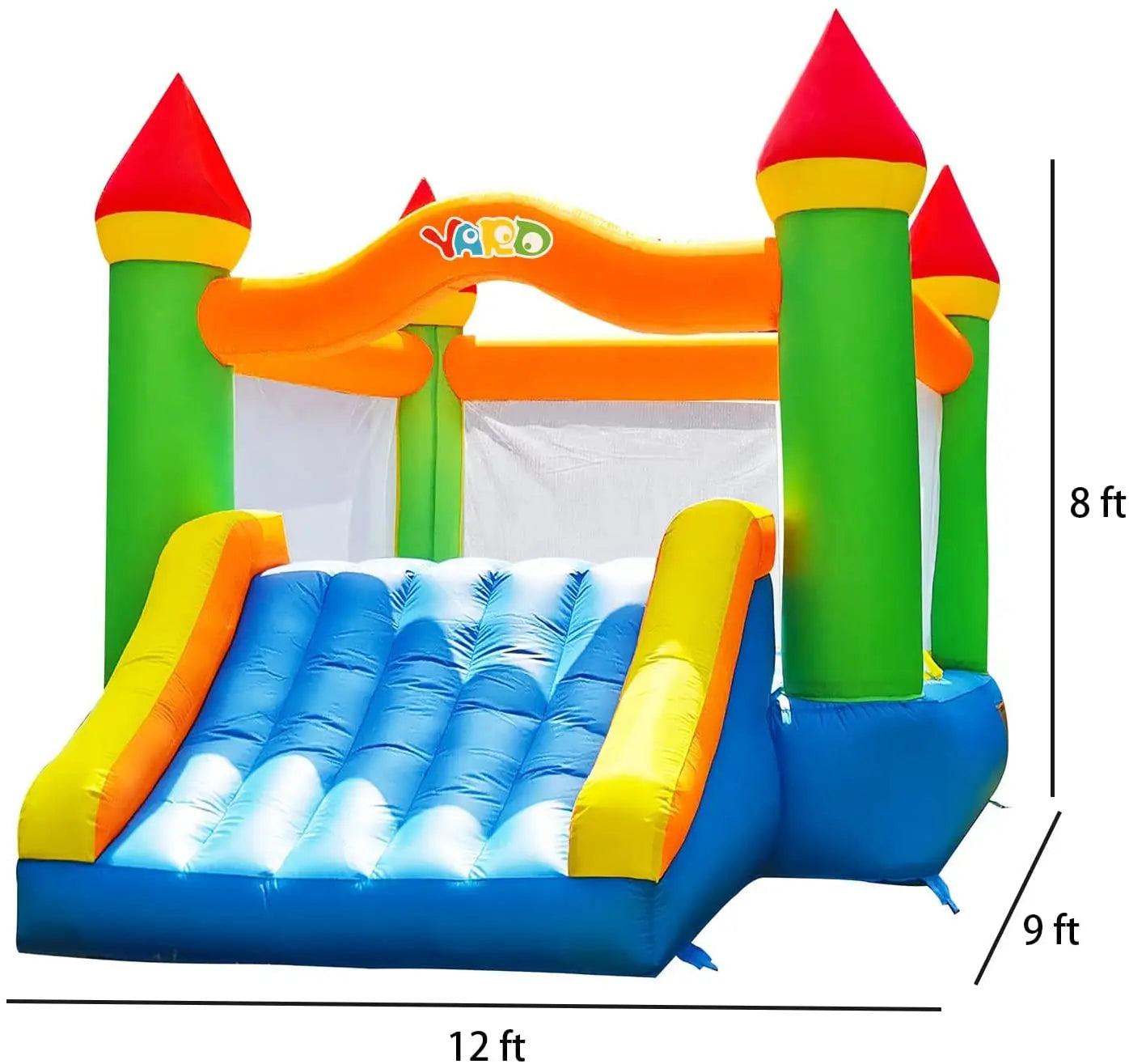 Yard Inflatable Bounce House With Slide For Kids Outdoor Backyard