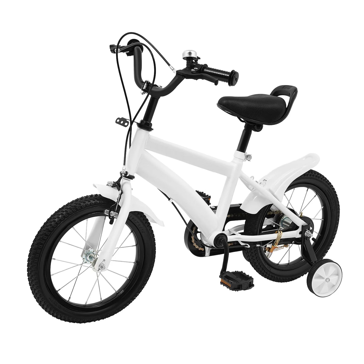Kids Safe Learning Bicycle With Adjustable Height And Mudguards