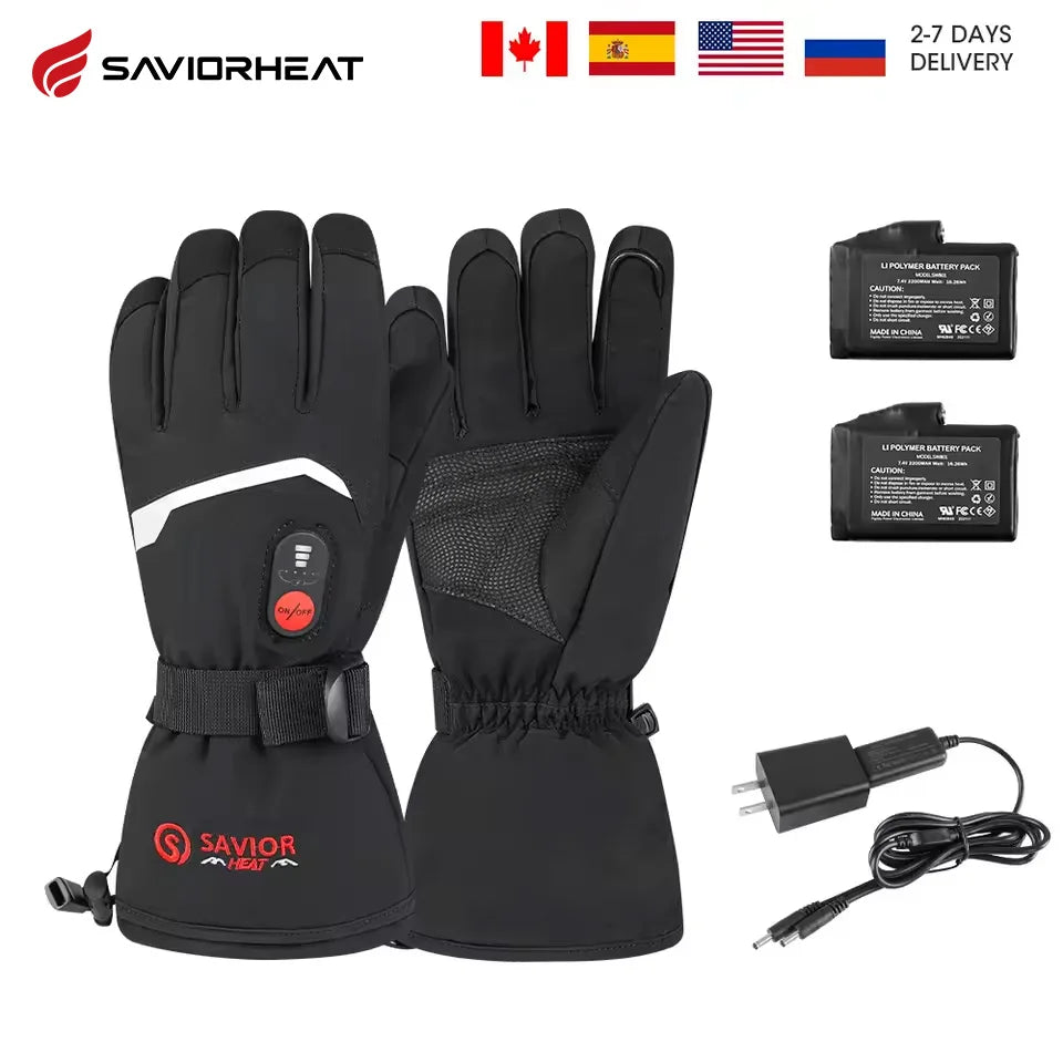 Savior Heat Electric Heated Gloves For Winter Sports Use