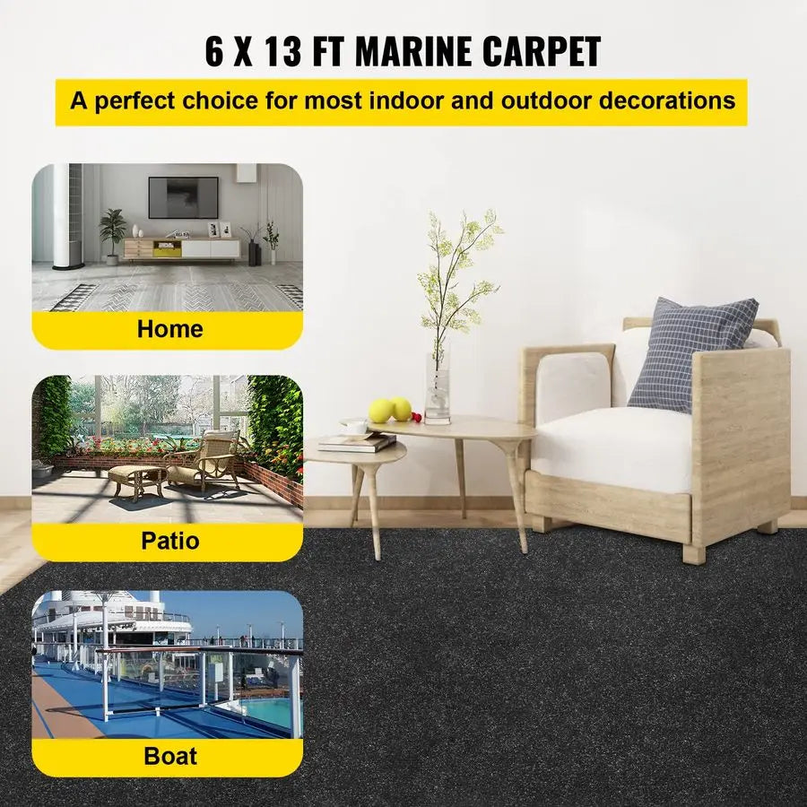 Marine Boat Carpet Waterproof Indoor Outdoor Rug For Boats