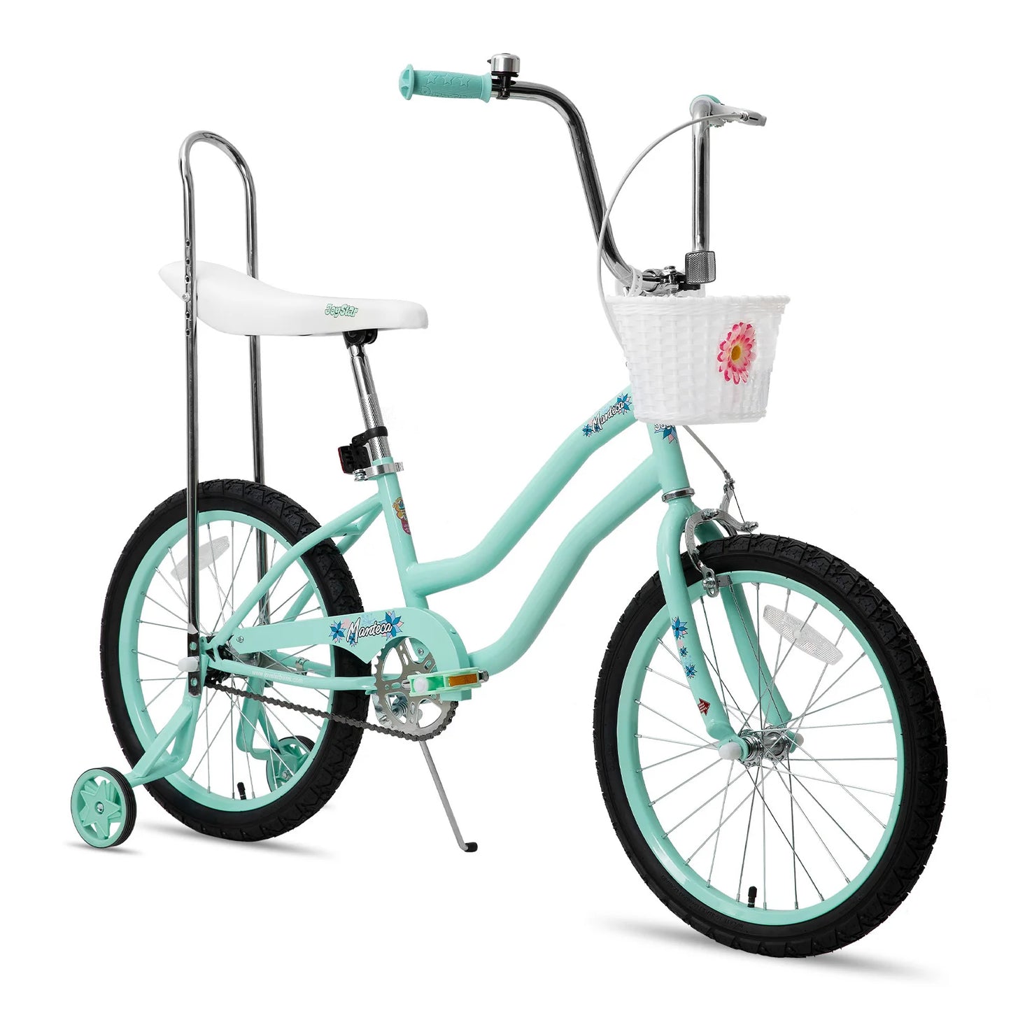 Joystar Girls Bike With Training Wheels Handbrake Coaster Brake