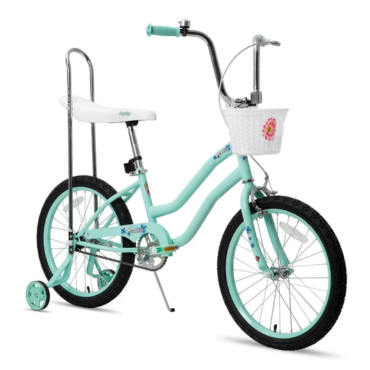 Joystar Girls Bike With Training Wheels Handbrake Coaster Brake