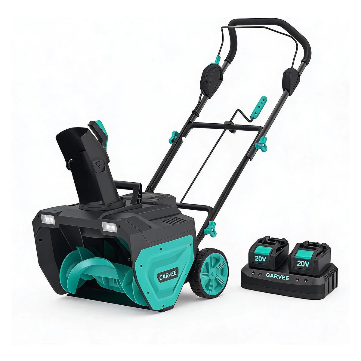 HiMISS Cordless Brushless Snow Blower With Dual LED Lights