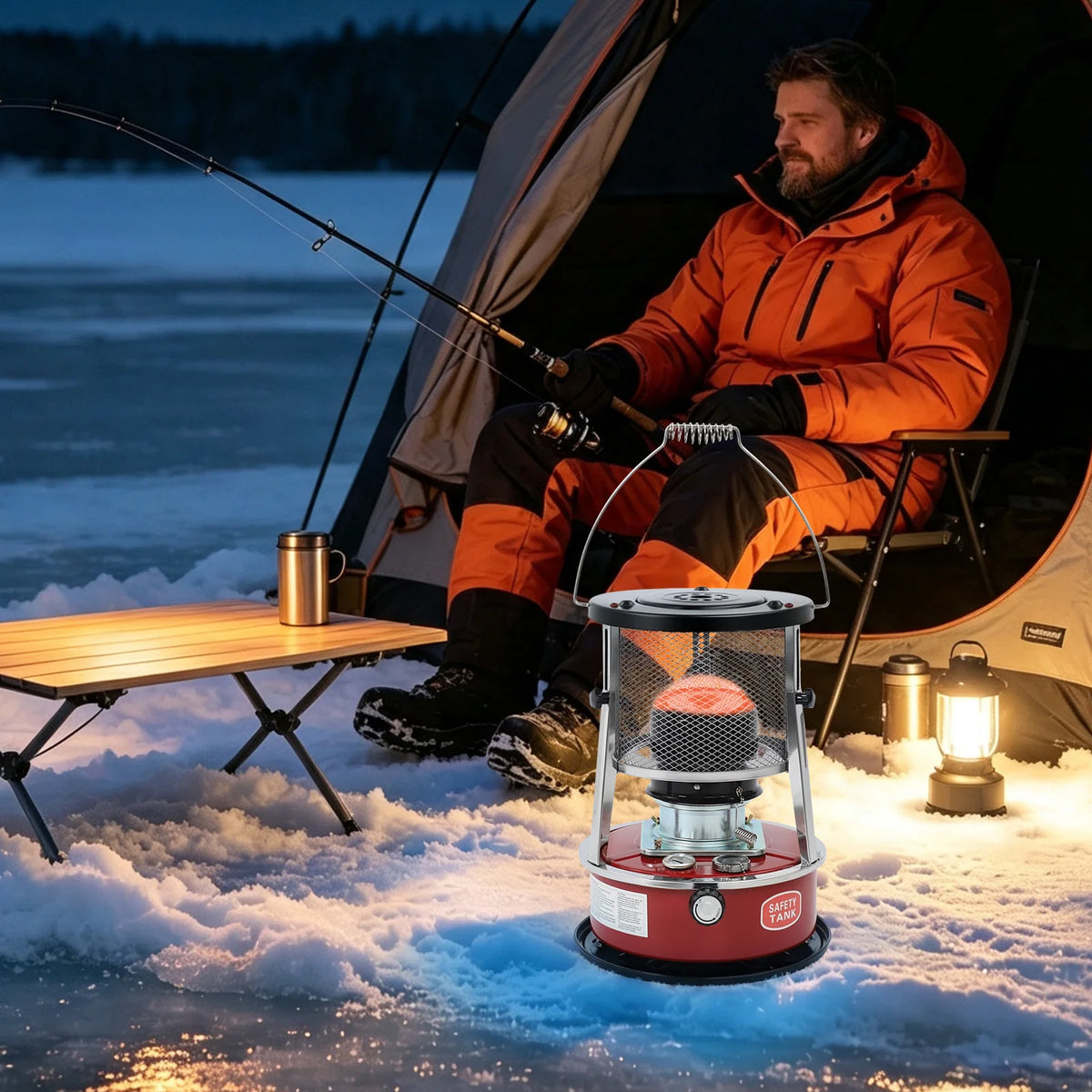 Portable Indoor Outdoor Kerosene Heater for Camping and Home Use