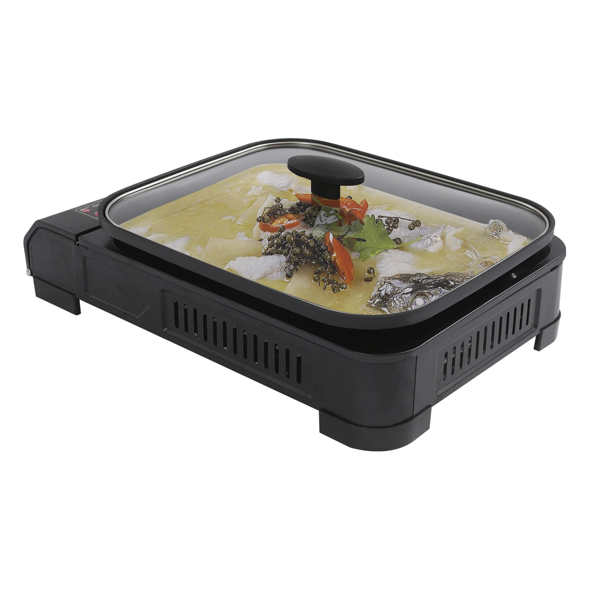 Outdoor Portable Butane Camping Stove With Grill Pan And Lid