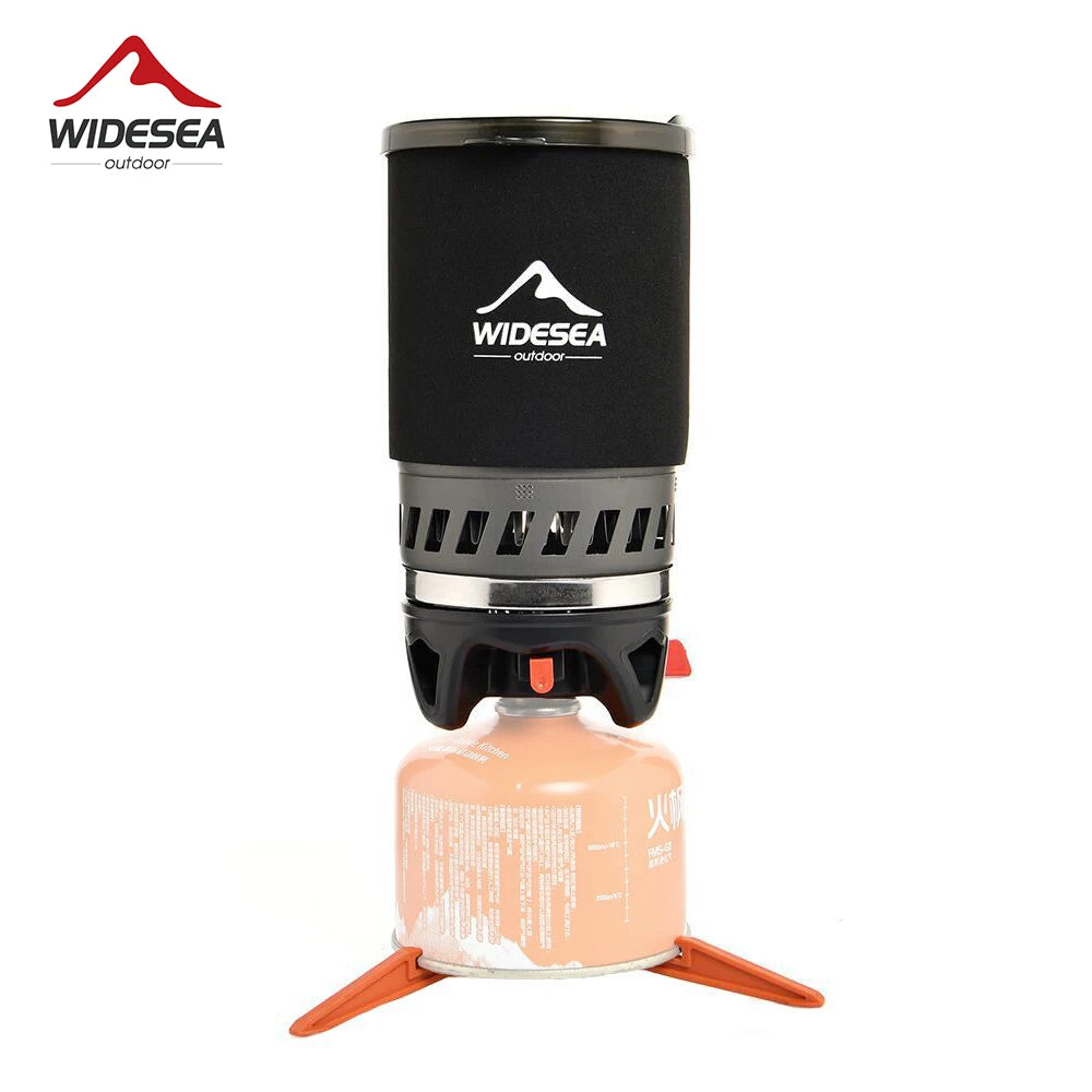Widesea Camping Cooking System With Heat Exchanger Gas Stove
