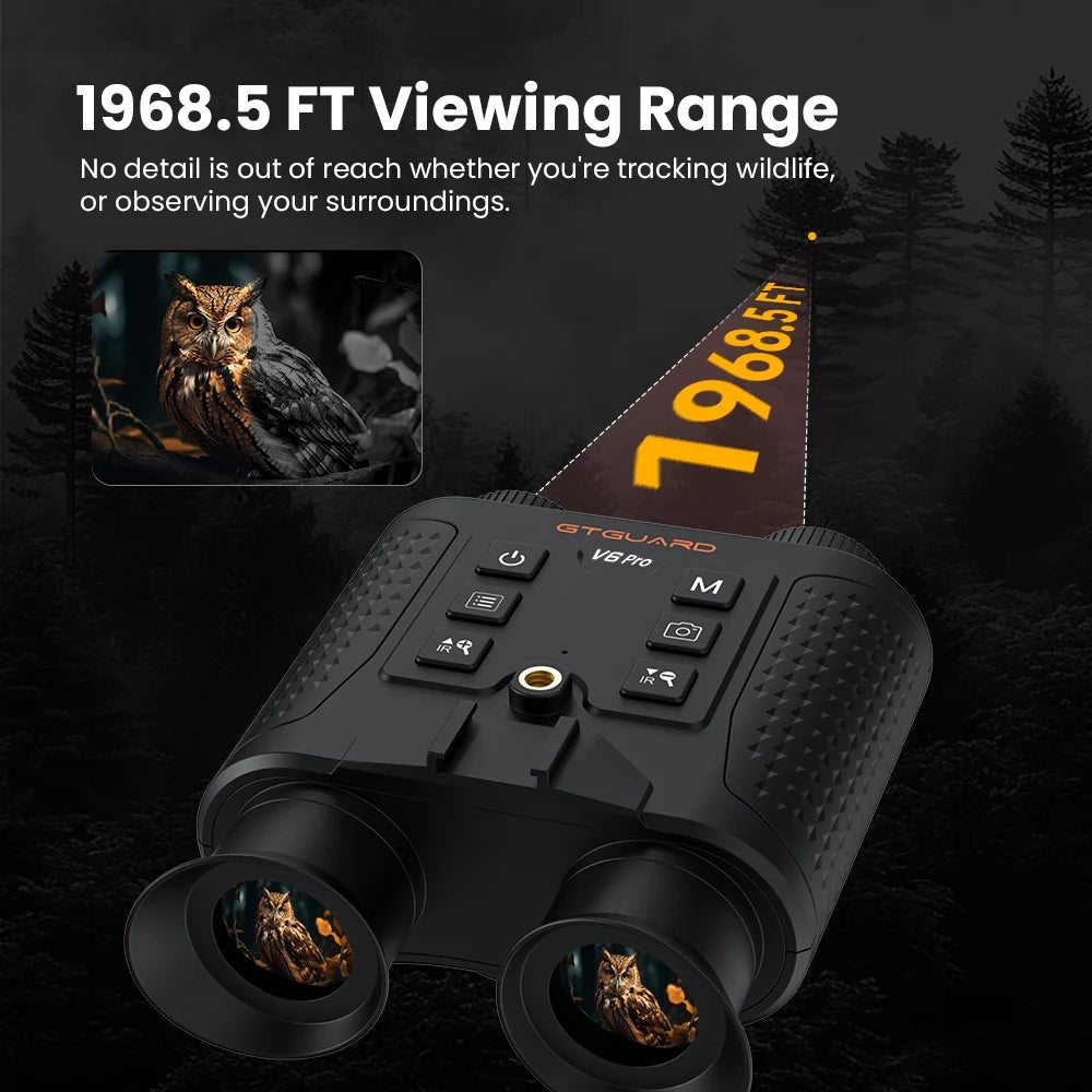 GTMEDIA 4K Night Vision Binoculars With 8x Digital Zoom