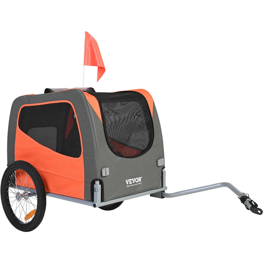 SucceBuy Dog Bike Trailer Pet Cart with Folding Frame