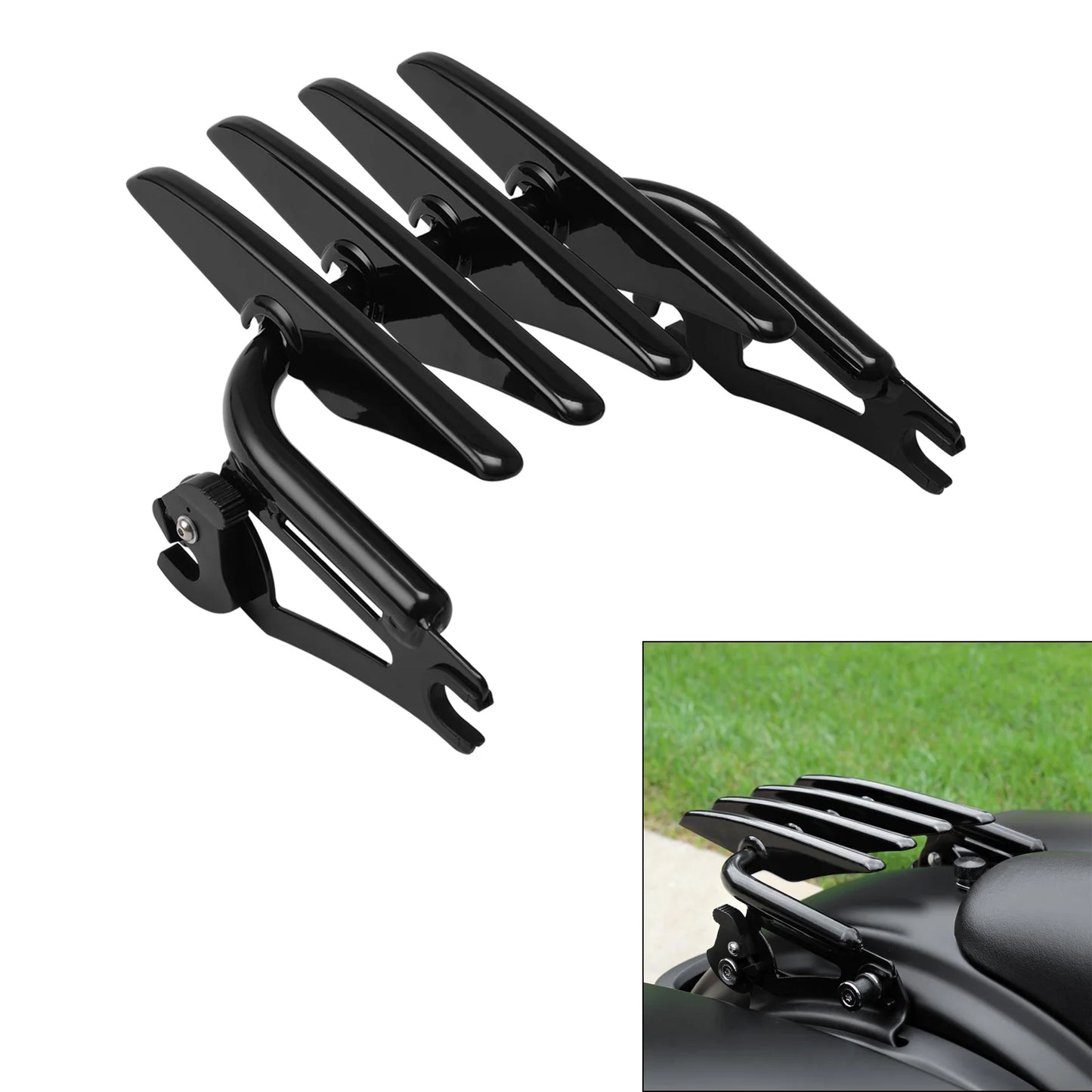 TCMT Detachable Stealth Luggage Rack for Harley Touring