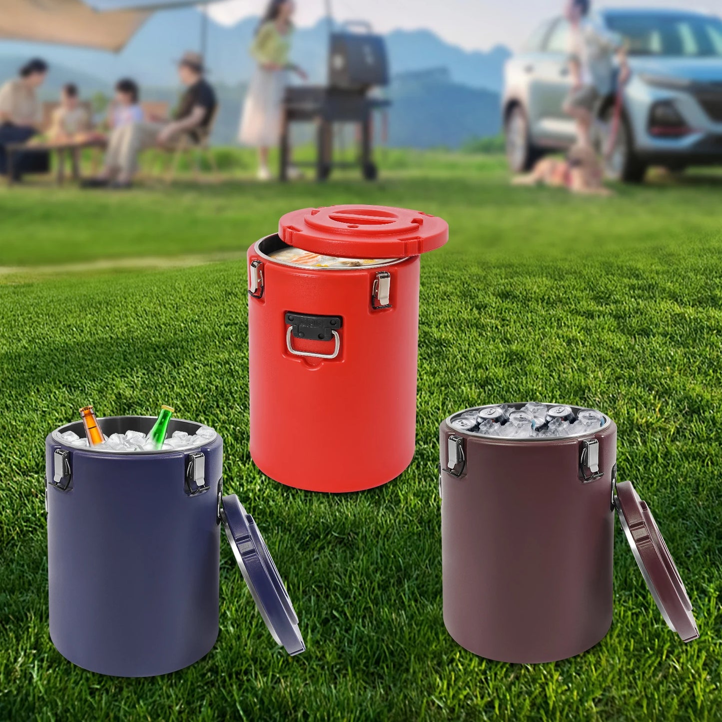 Bymaocar Stainless Steel Insulated Soup Container For Parties