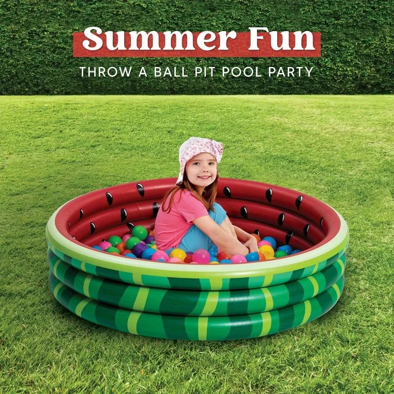 JOYFY 3 Pack 45'' X 10'' Inflatable Kiddie Swimming Pool for Kids Summer Water Pool Baby Swimming Pool Pit Ball Pool