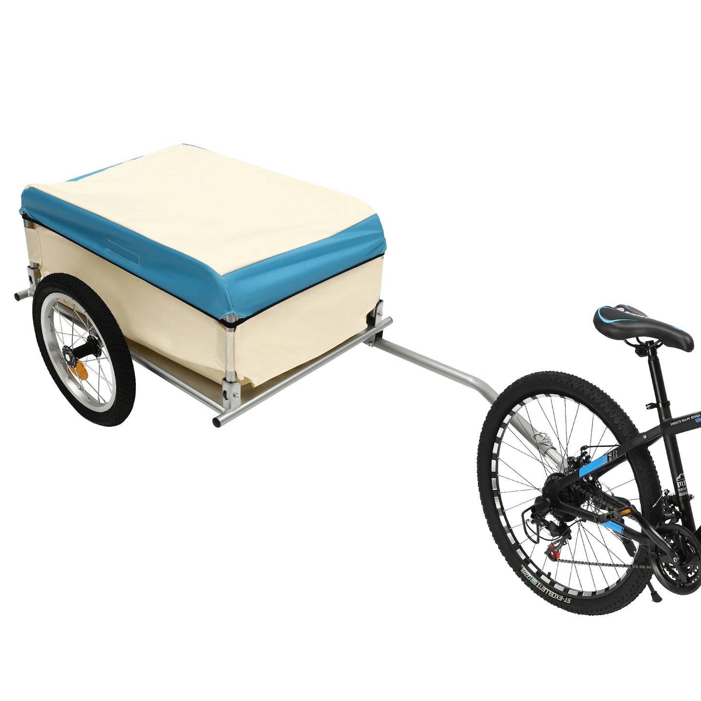 Bicycle Trailer 50Kg Load Aluminum Utility Cargo Trailer