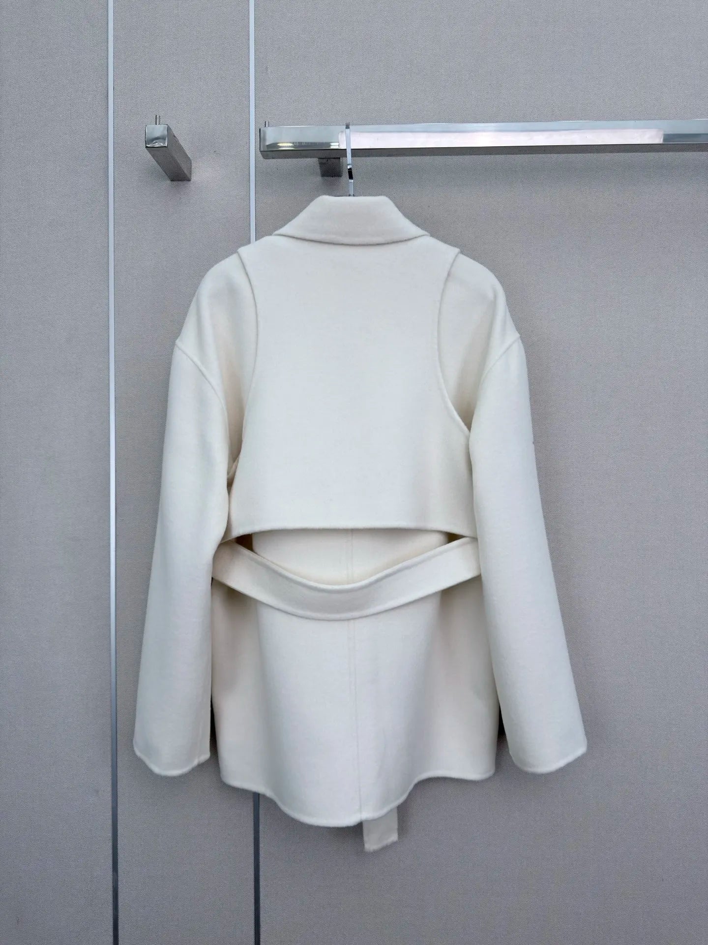 Women's Wool Long Sleeve V-Neck Button Top And Lapel Vest