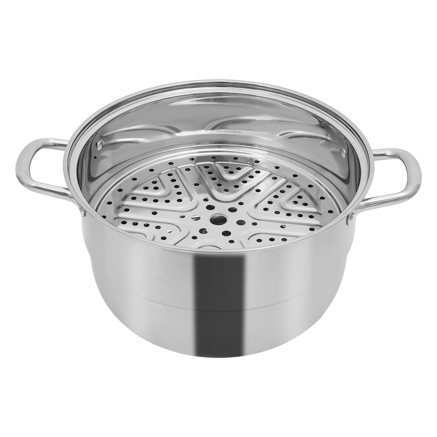 Bymaocar 5 Tier Stainless Steel Steamer Pot With Lid For All Hobs