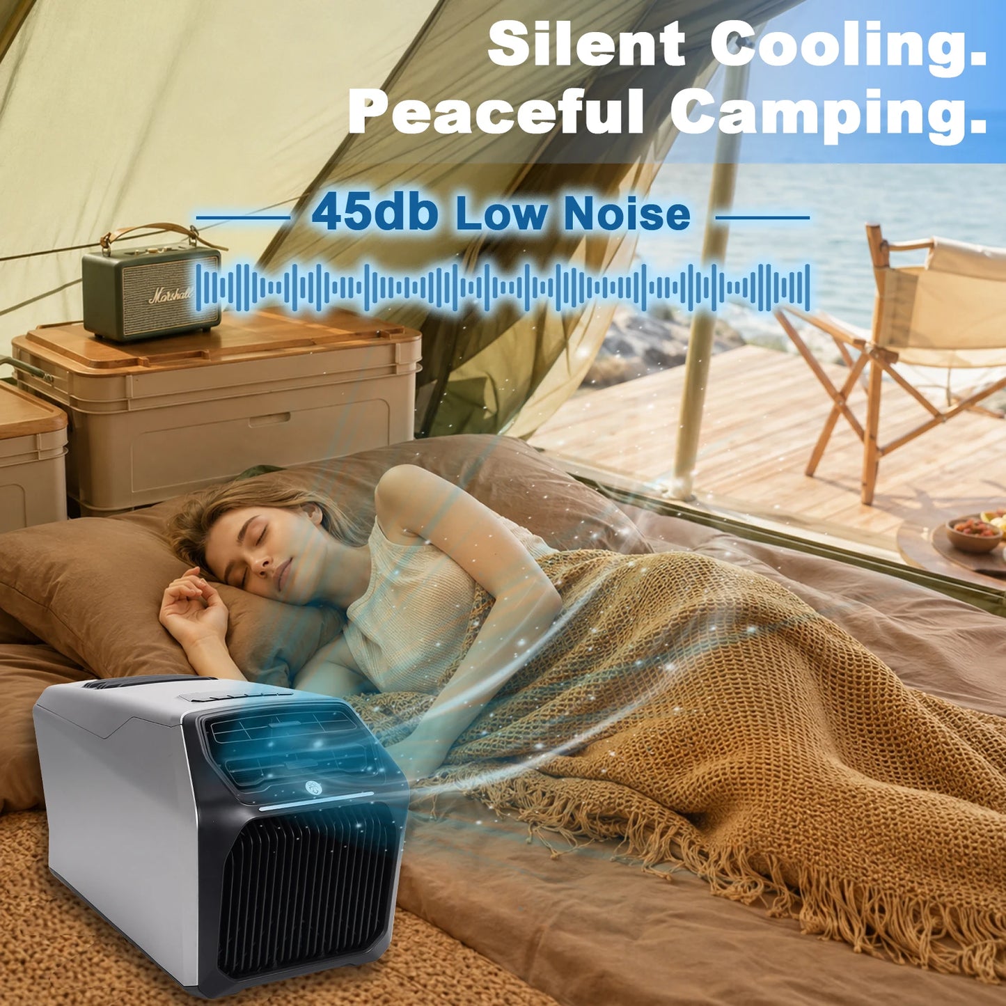 Portable 6800Btu Air Conditioner Cooling Heating For Rv Tent Camping