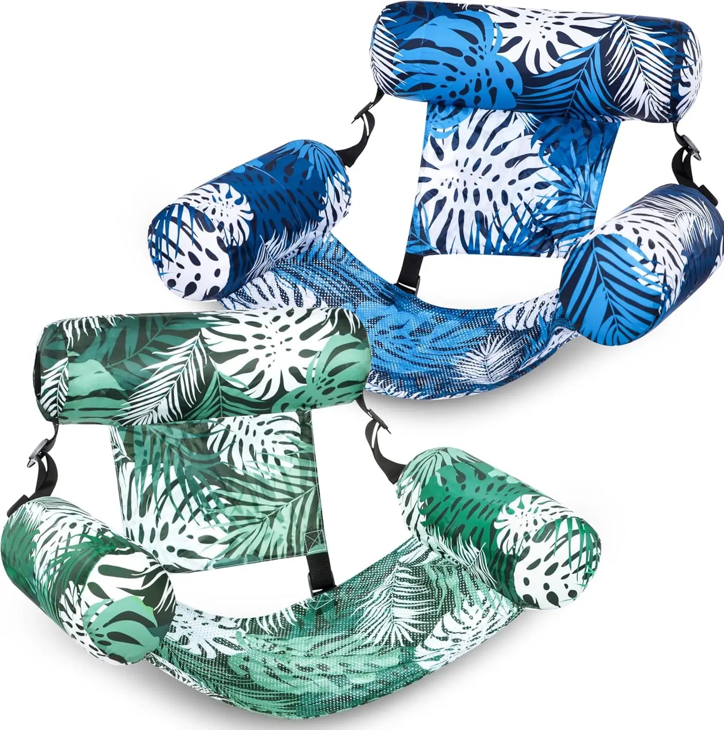 Joyfy Inflatable Pool Chair Float Two Pack For Summer Enjoyment